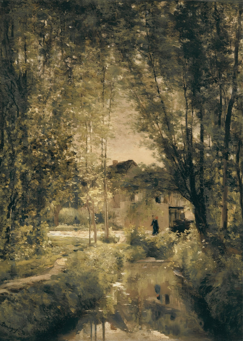 Forest Cottage, a romantic art print