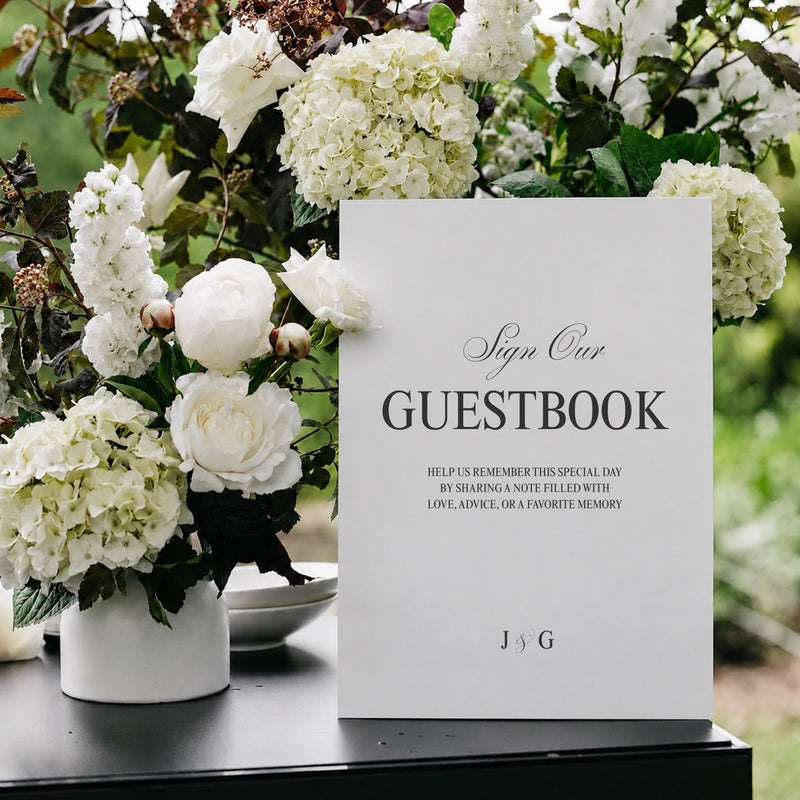 Juliette printable sign our guestbook wedding sign template