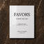 Moda Collection Acrylic Wedding Party Favors Sign