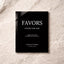 Moda Collection Acrylic Wedding Party Favors Sign