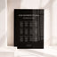 Moda Collection Acrylic Wedding Seating Chart Sign