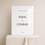 Moda Collection Acrylic Wedding Welcome Sign