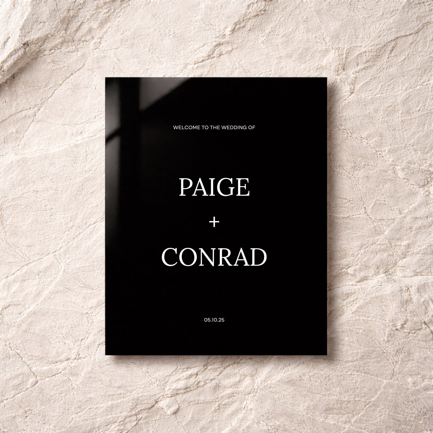 Moda Collection Acrylic Wedding Welcome Sign