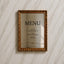 Moda Collection Decal Wedding Menu Sign
