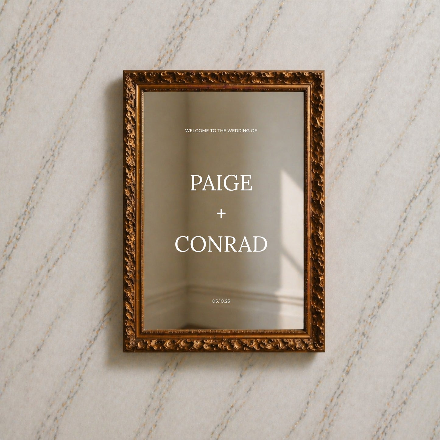 Moda Collection Decal Wedding Welcome Sign