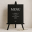 Moda Collection Gatorboard Wedding Menu Sign