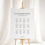 Moda Collection Gatorboard Wedding Seating Chart Sign