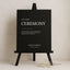 Moda Collection Gatorboard Wedding Unplugged Ceremony Sign