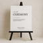 Moda Collection Gatorboard Wedding Unplugged Ceremony Sign
