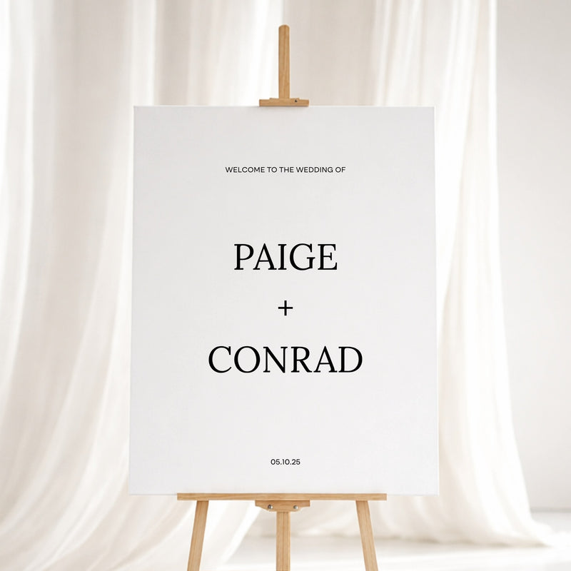 Moda Collection Gatorboard Wedding Welcome Sign