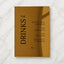 Moda Collection Gold Mirror Wedding Bar & Drinks Sign