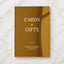 Moda Collection Gold Mirror Wedding Cards & Gifts Sign