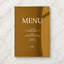 Moda Collection Gold Mirror Wedding Menu Sign