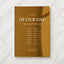 Moda Collection Gold Mirror Wedding Order of Events Sign