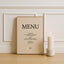Moda Collection Poster Wedding Menu Sign