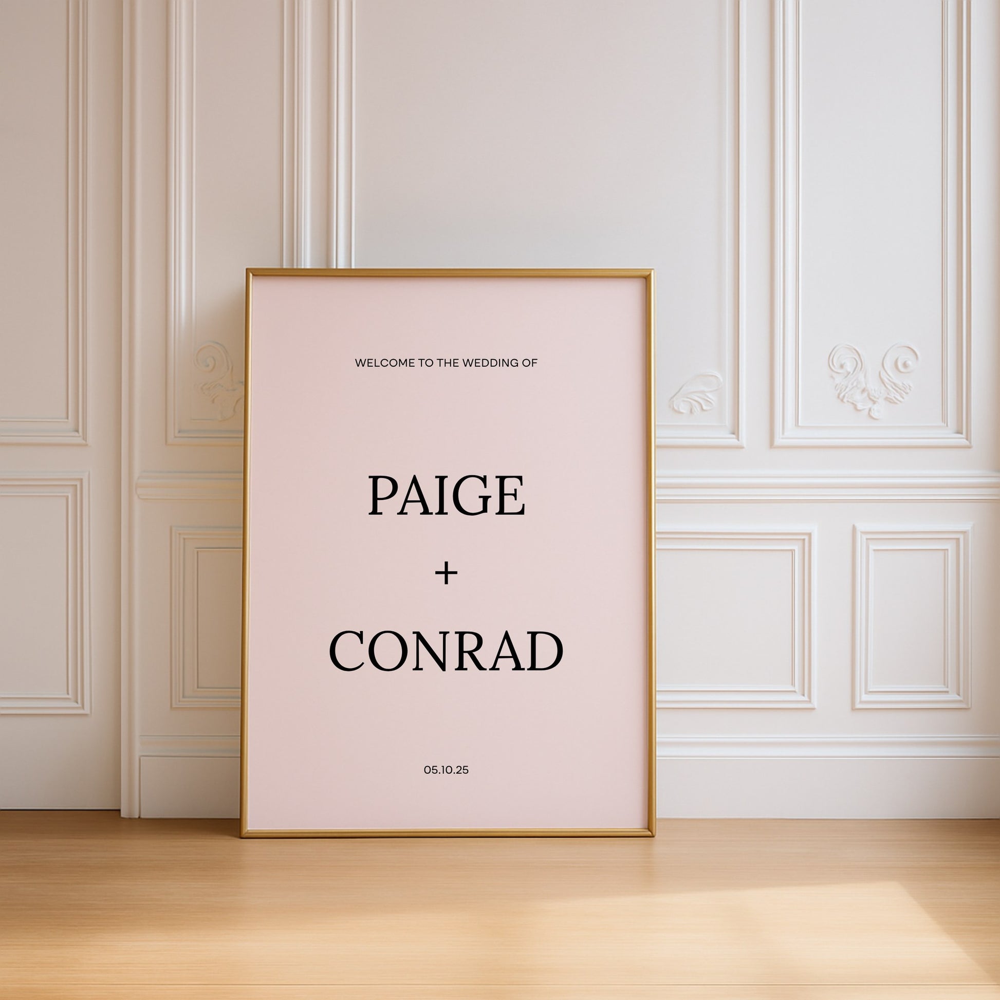 Moda Collection Poster Wedding Welcome Sign
