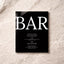 Moda Collection Acrylic Wedding Bar & Drinks Sign
