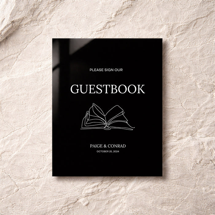 Moda Collection Acrylic Wedding Guestbook Sign