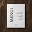 Moda Collection Acrylic Wedding Menu Sign
