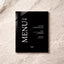 Moda Collection Acrylic Wedding Menu Sign