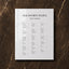 Moda Collection Acrylic Wedding Seating Chart Sign