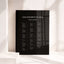 Moda Collection Acrylic Wedding Seating Chart Sign