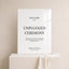 Moda Collection Acrylic Wedding Unplugged Ceremony Sign