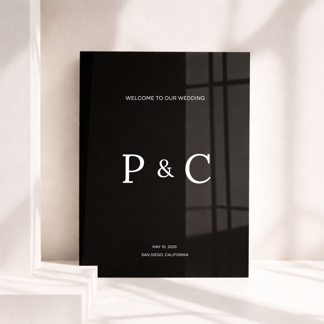 Moda Collection Acrylic Wedding Welcome Sign