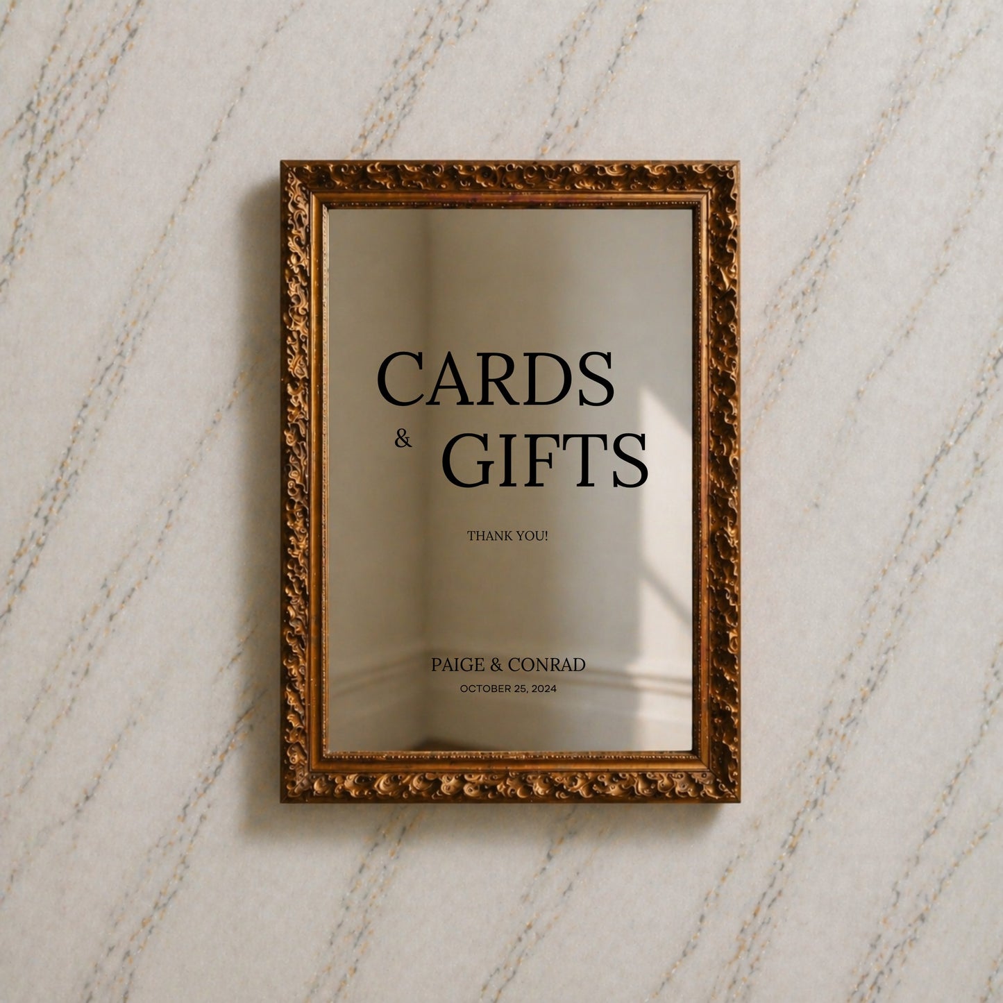 Moda Collection Decal Wedding Cards & Gifts Sign