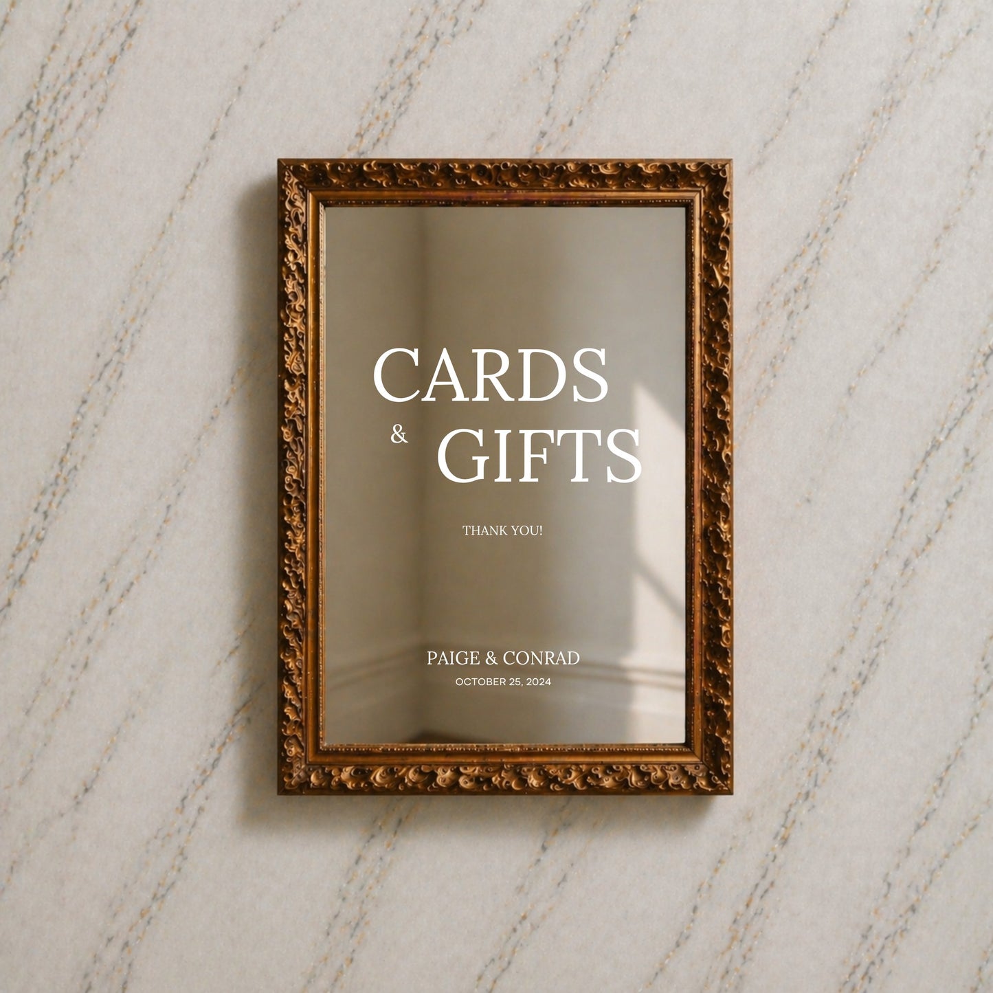 Moda Collection Decal Wedding Cards & Gifts Sign