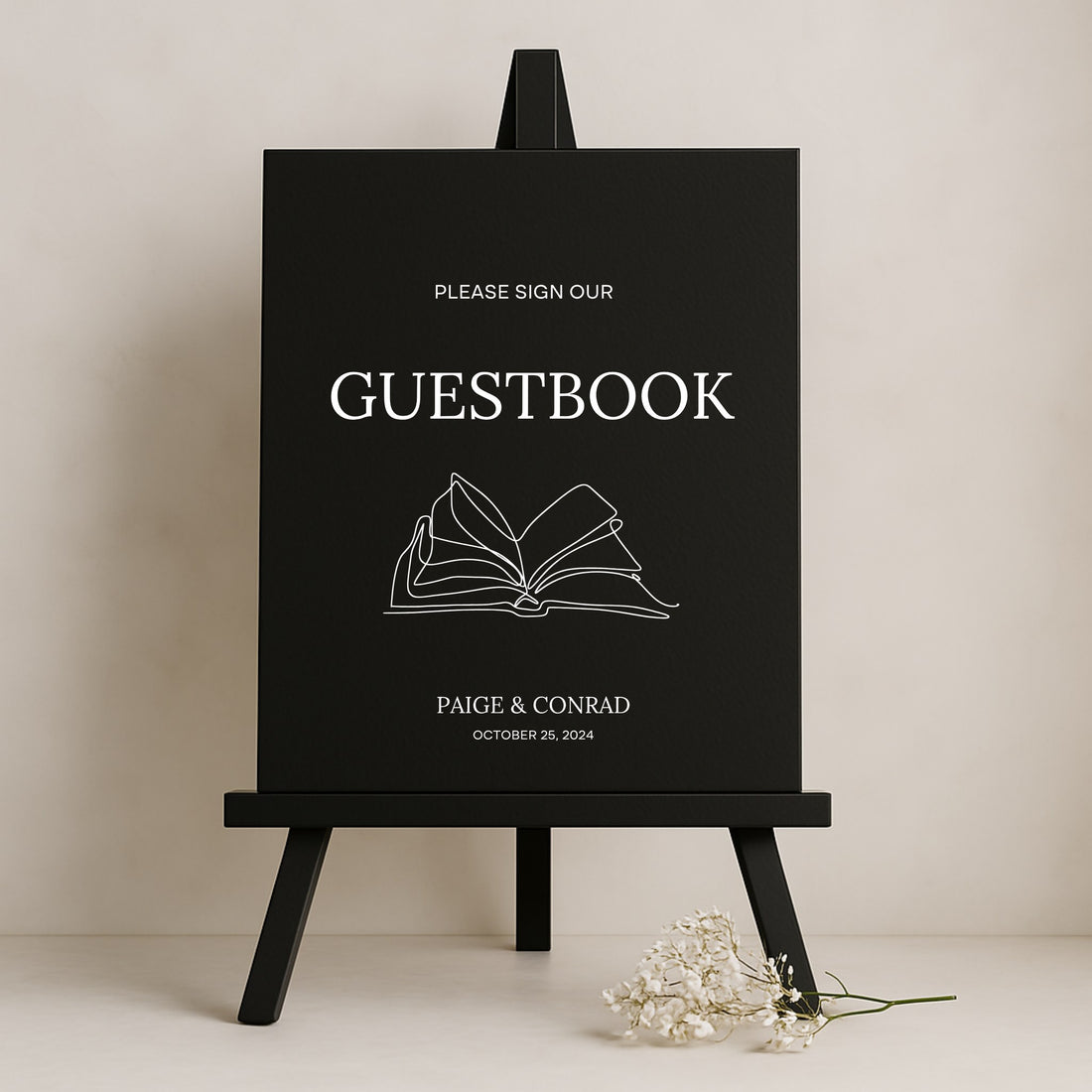 Moda Collection Gatorboard Wedding Guestbook Sign