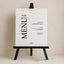 Moda Collection Gatorboard Wedding Menu Sign