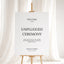 Moda Collection Gatorboard Wedding Unplugged Ceremony Sign