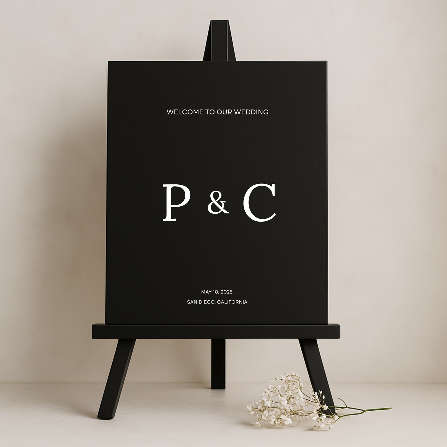 Moda Collection Gatorboard Wedding Welcome Sign