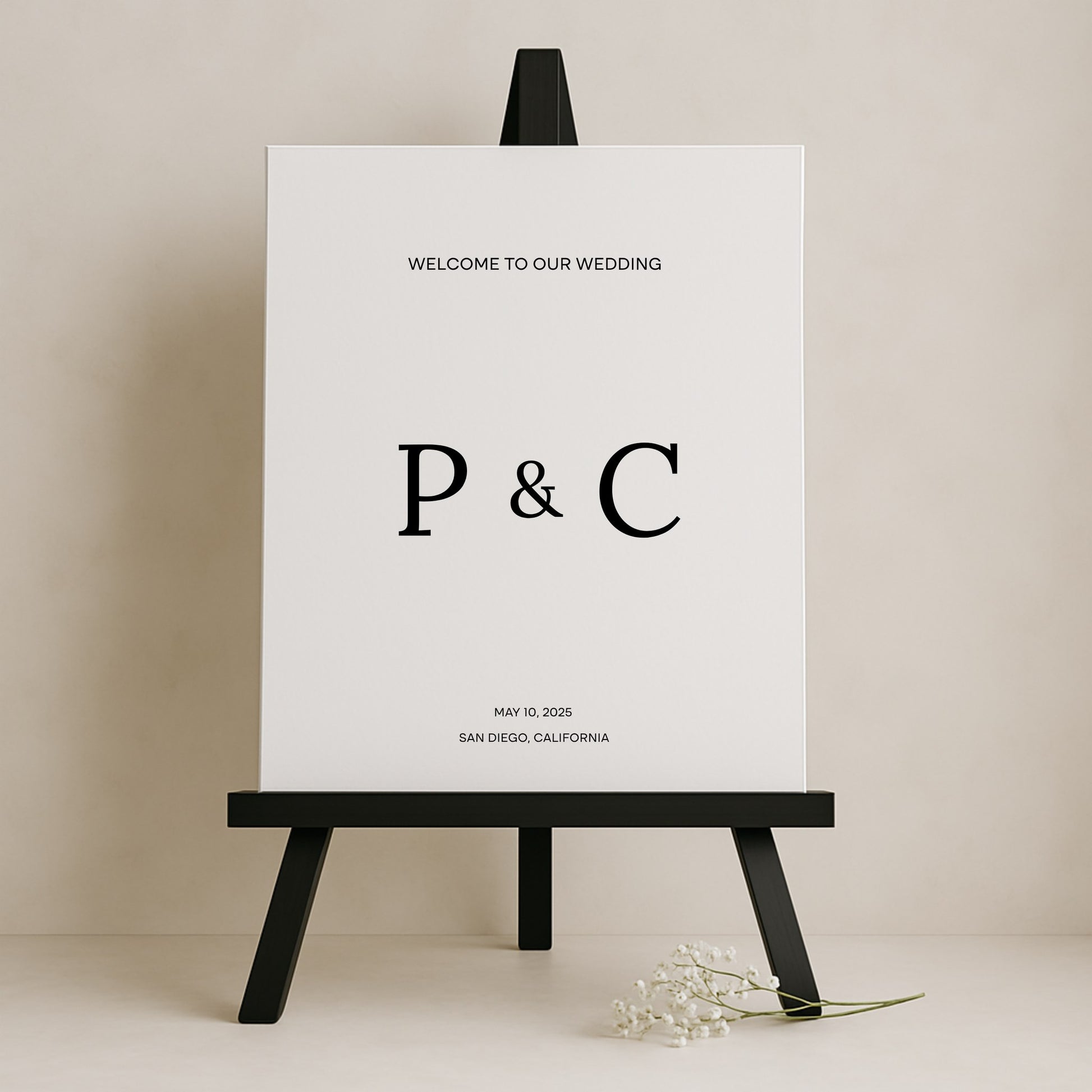 Moda Collection Gatorboard Wedding Welcome Sign