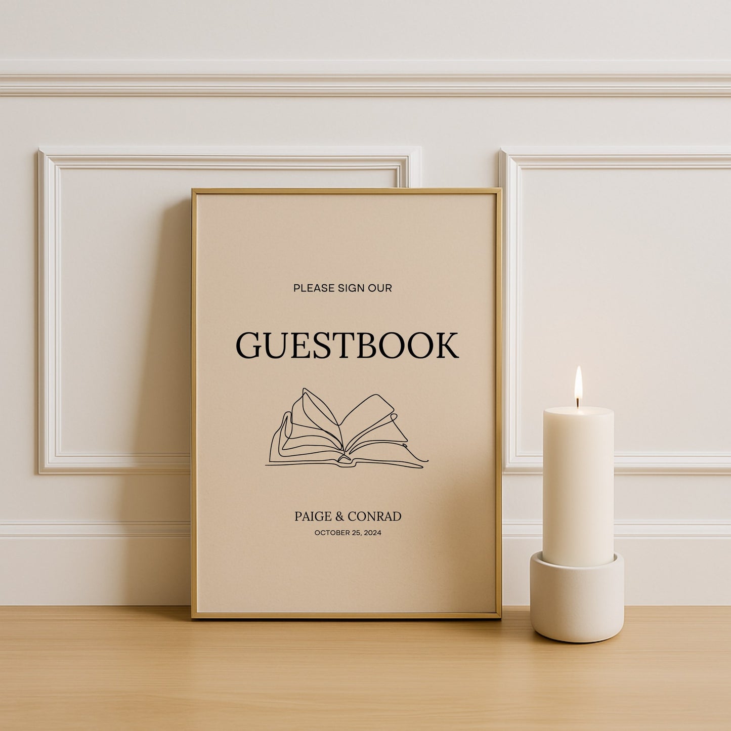 Moda Collection Poster Wedding Guestbook Sign