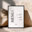Moda Collection Poster Wedding Menu Sign