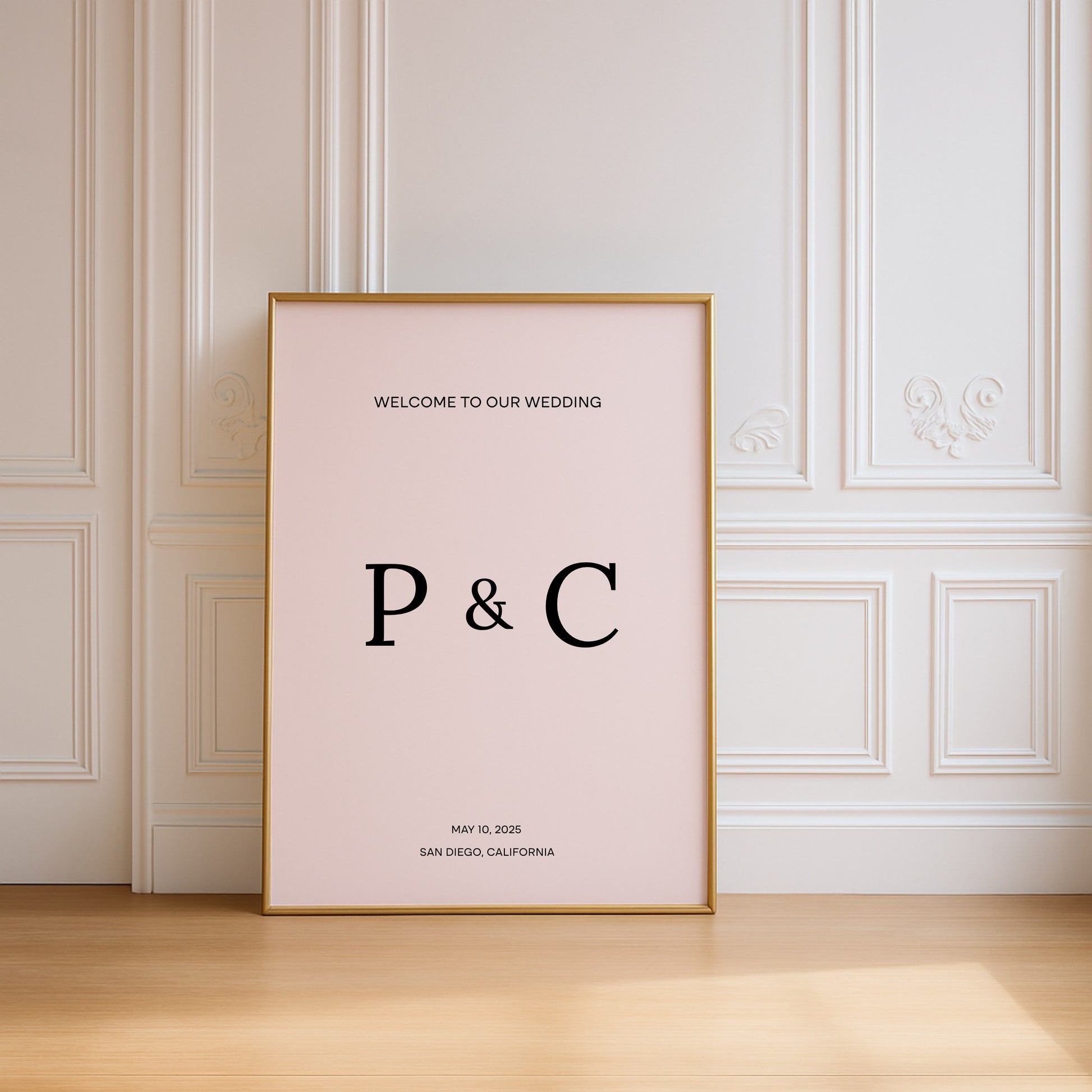 Moda Collection Poster Wedding Welcome Sign