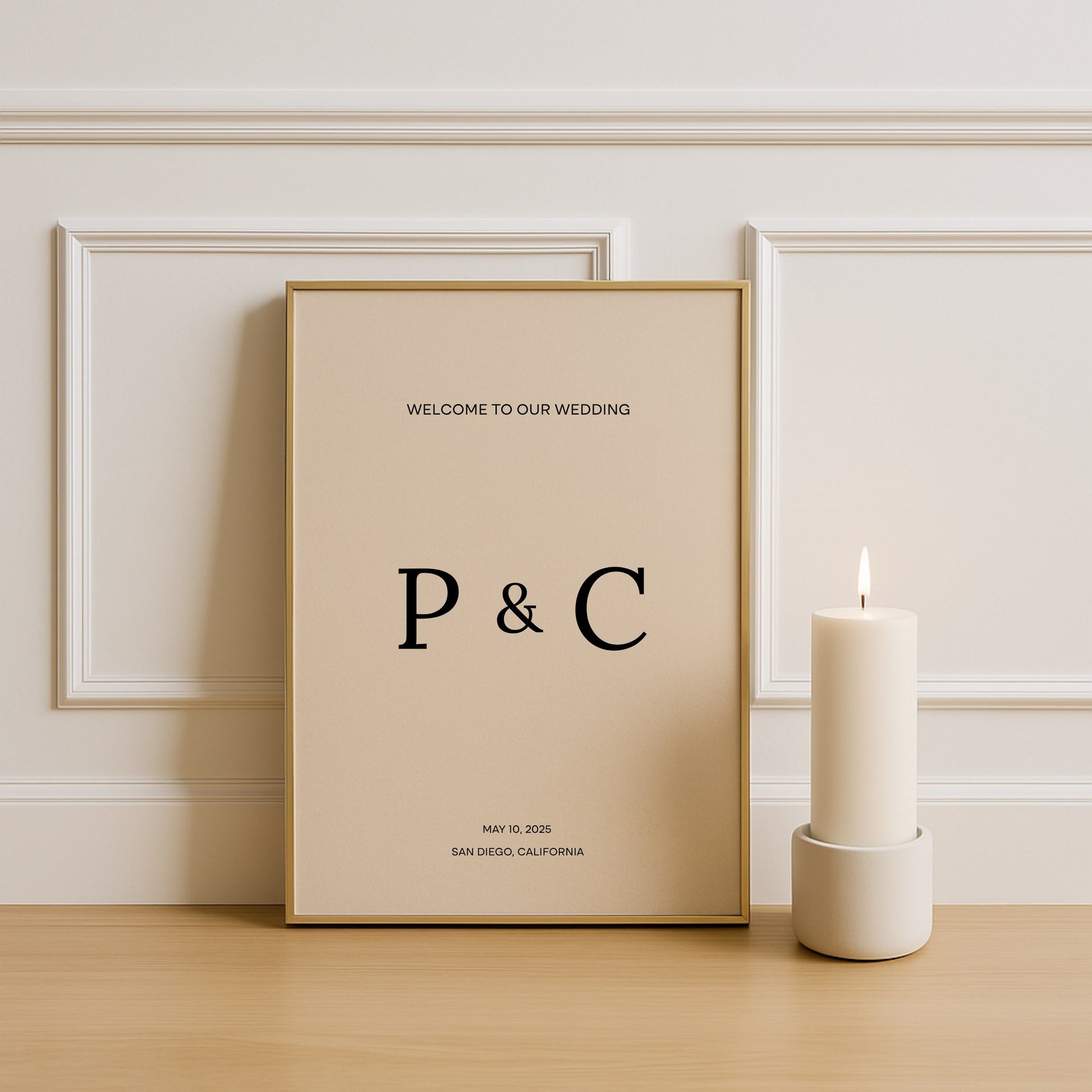 Moda Collection Poster Wedding Welcome Sign