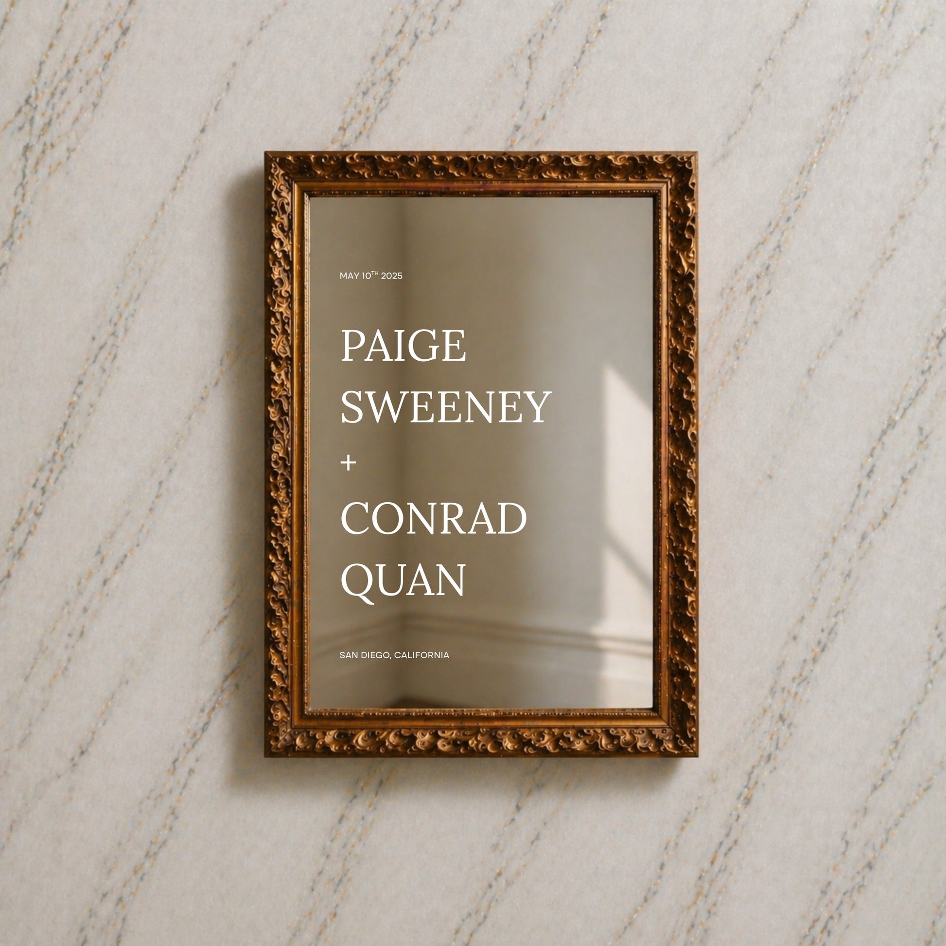 Moda Collection Decal Wedding Welcome Sign