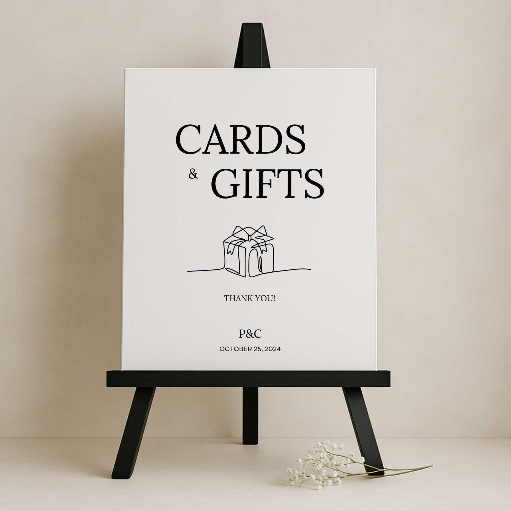Moda Collection Gatorboard Wedding Cards & Gifts Sign