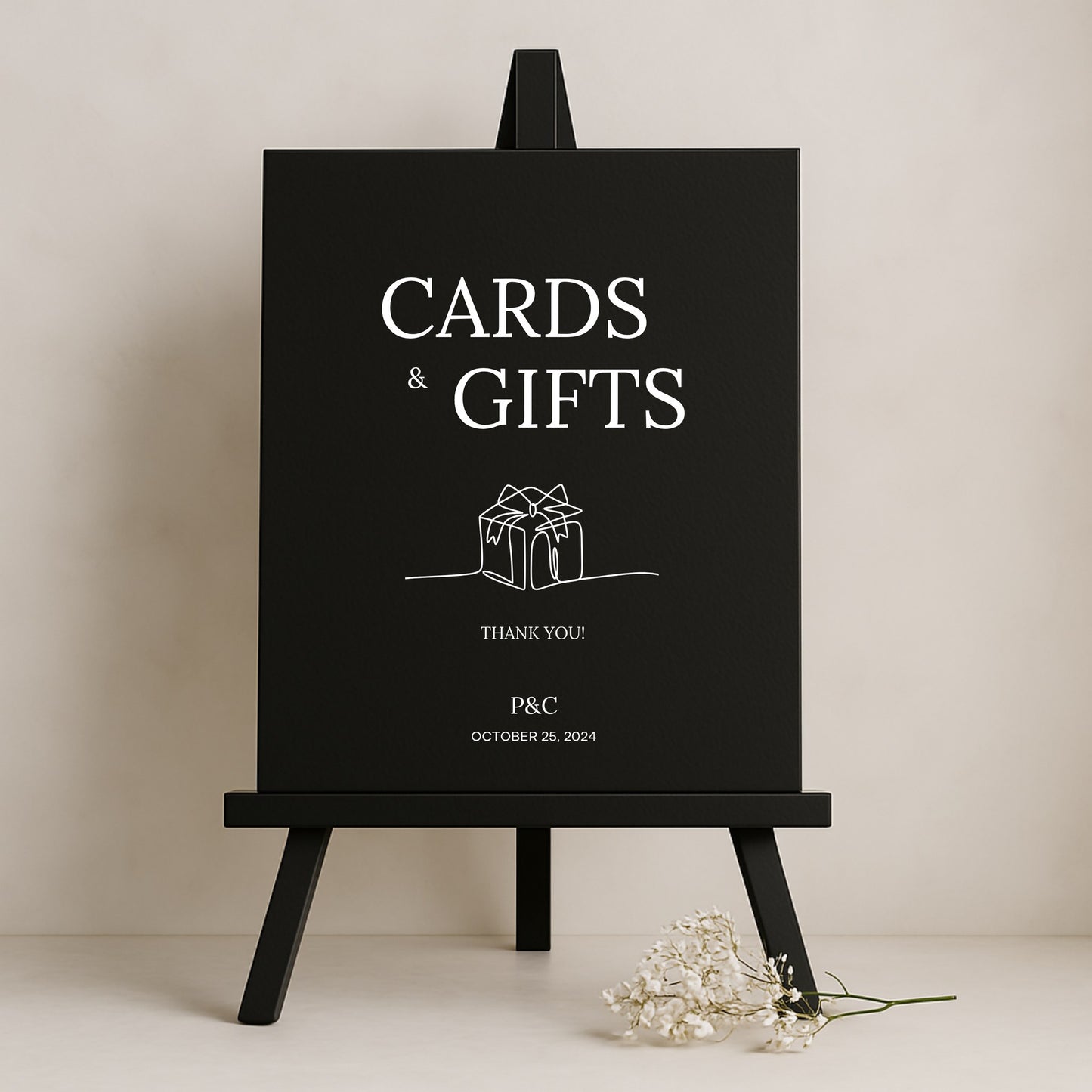 Moda Collection Gatorboard Wedding Cards & Gifts Sign