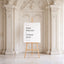 Moda Collection Gatorboard Wedding Welcome Sign