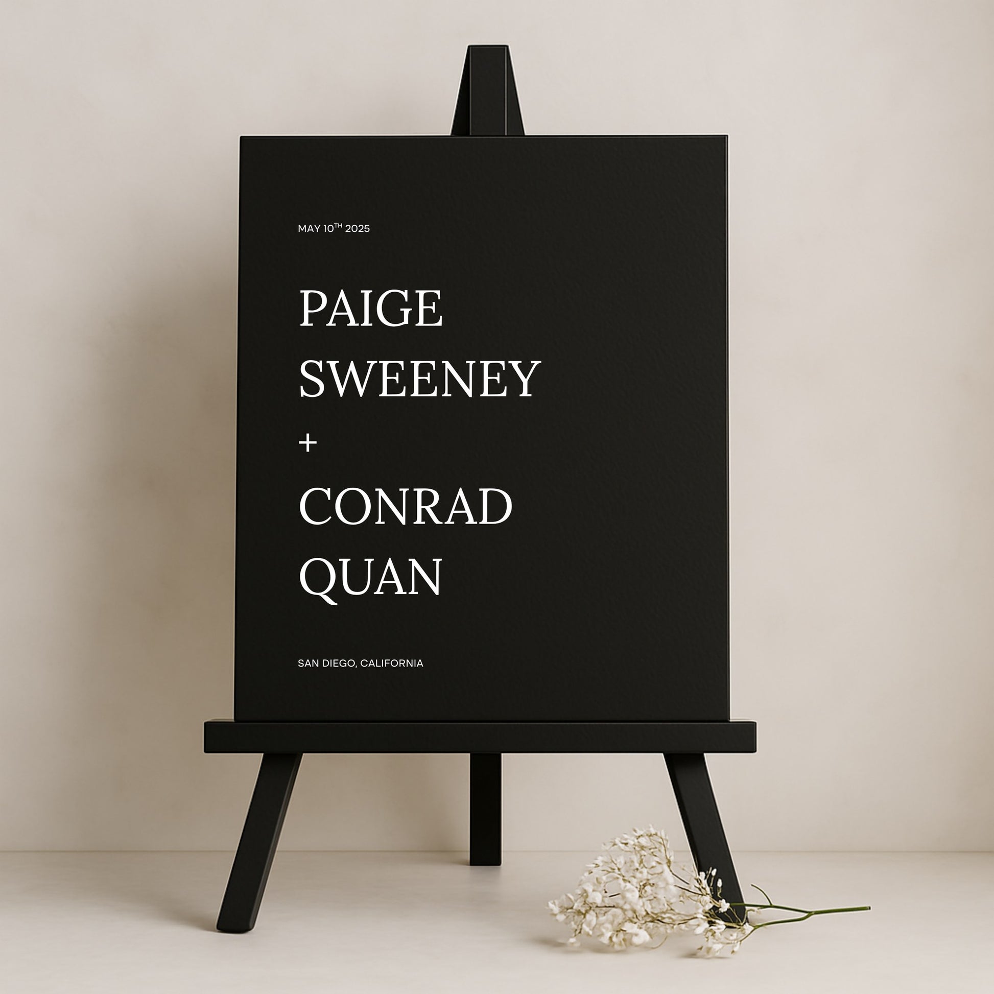 Moda Collection Gatorboard Wedding Welcome Sign