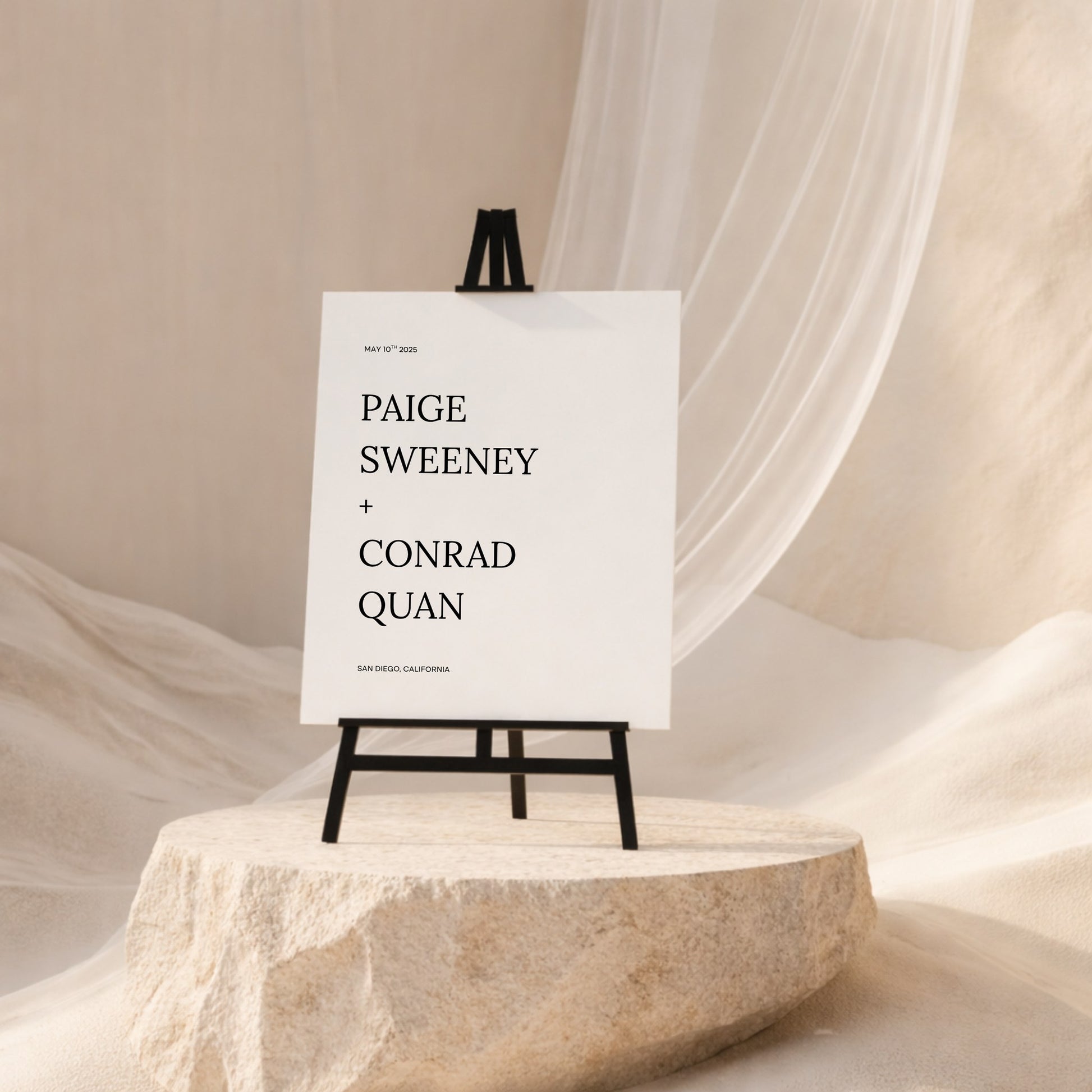 Moda Collection Gatorboard Wedding Welcome Sign