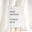 Moda Collection Gatorboard Wedding Welcome Sign