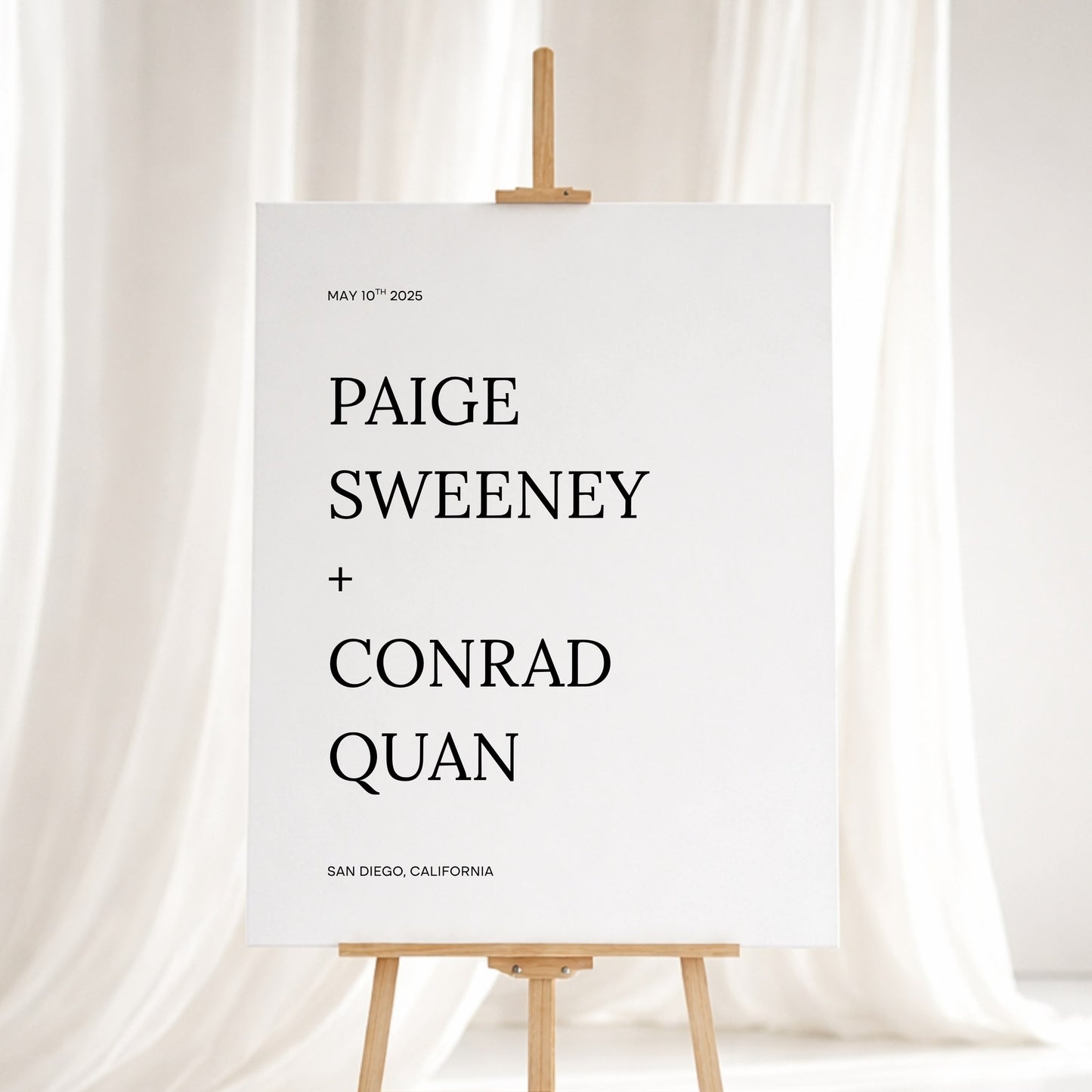 Moda Collection Gatorboard Wedding Welcome Sign