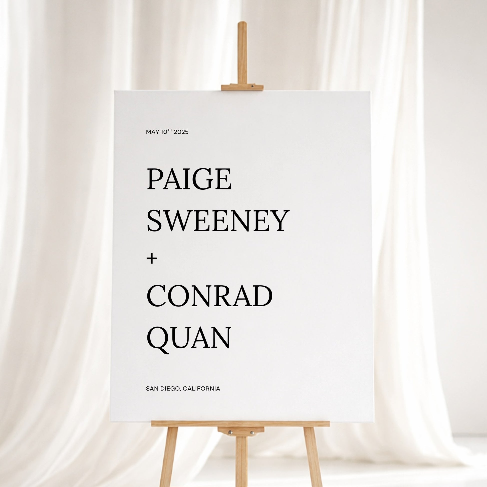 Moda Collection Gatorboard Wedding Welcome Sign