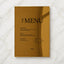 Moda Collection Gold Mirror Wedding Menu Sign