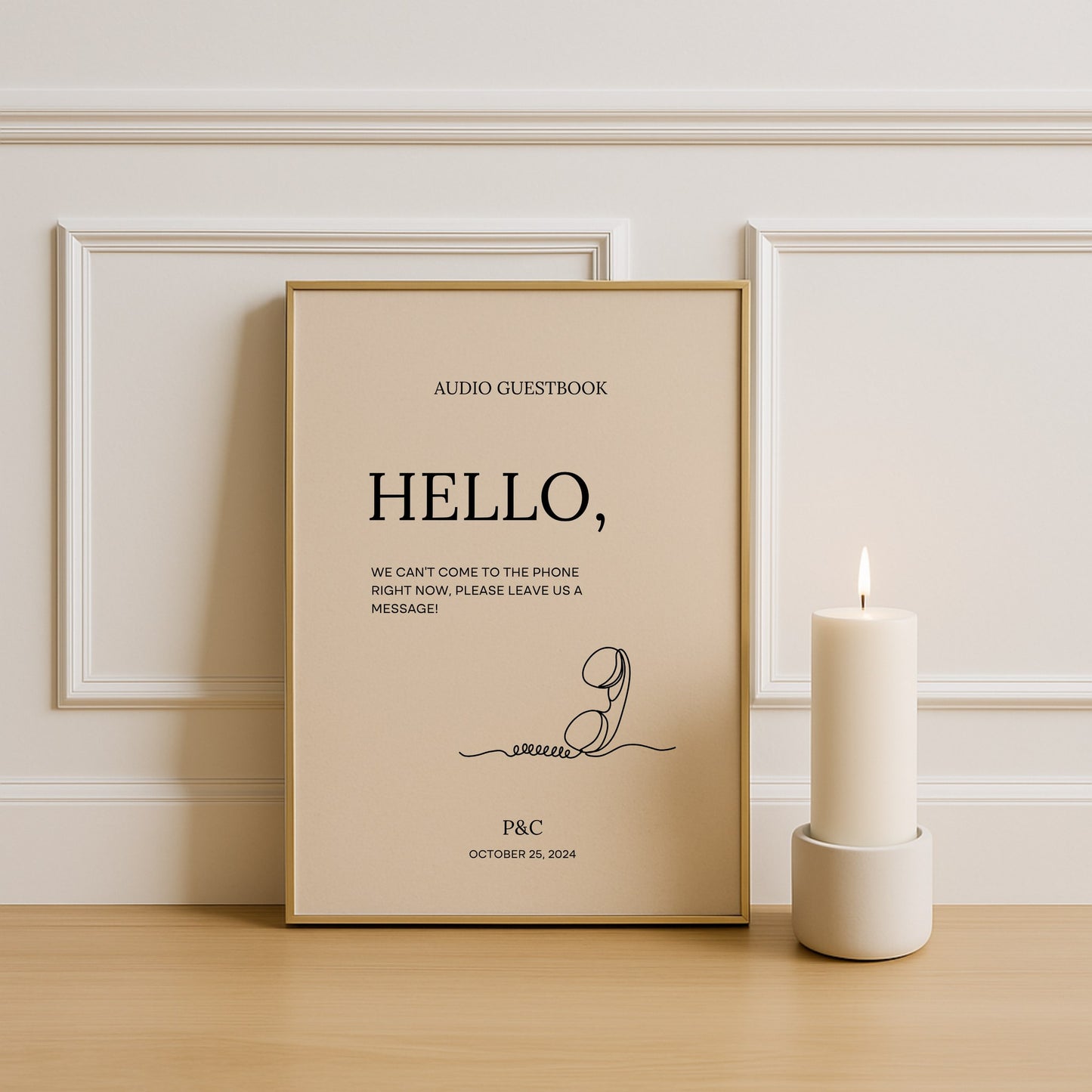 Moda Collection Poster Wedding Guestbook Sign